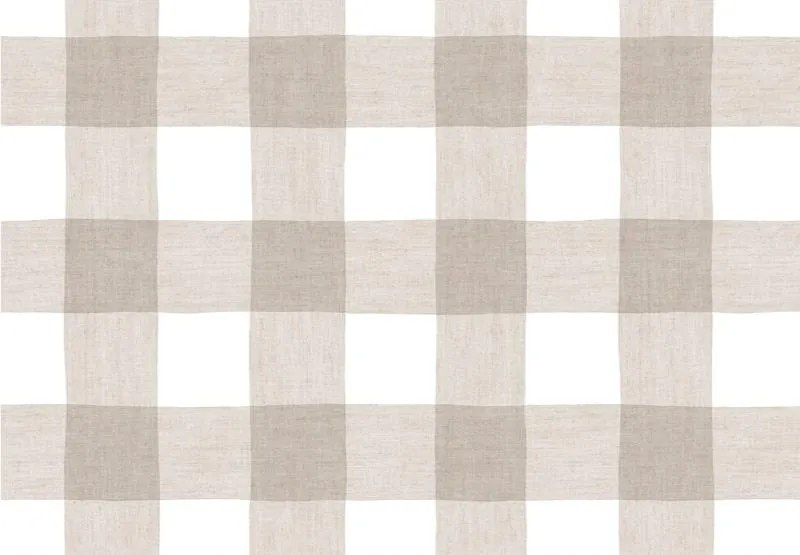 Parato Cristiana Masi Top Stripes Pic-Nic bézs-szürke kockás vlies tapéta – 38431