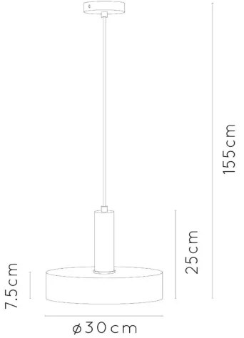 Lucide 30472/30/02 - Csillár zsinóron GIADA 1xE27/60W/230V