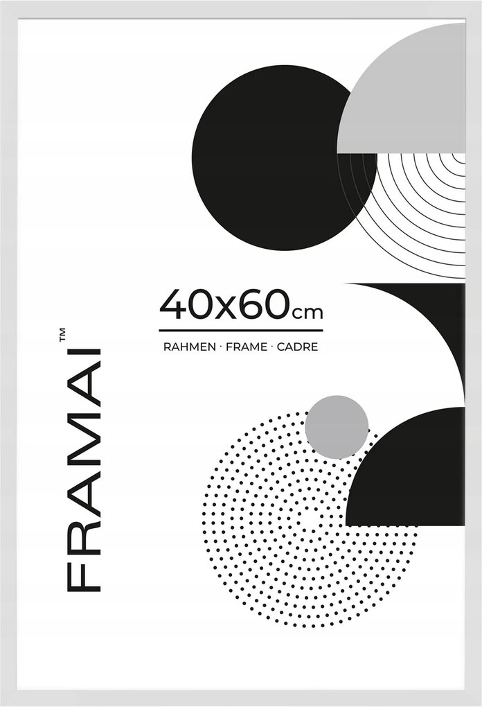 Fehér képkeret Hen 1 40x60 cm