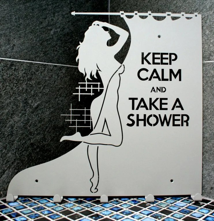 Fürdőszobai fali törölközőtartó 'Shower' XL