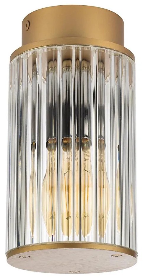 Argon Argon 8774 - Kültéri mennyezeti lámpa NORFOLK 1xE27/15W/230V IP44 arany AR8774