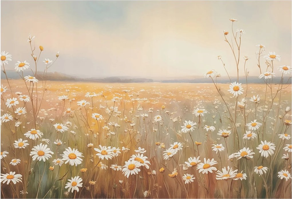 Dekoratív Fotótapéta Flizelin a Hálószobába Virágos rét 152x104 Ragasztó