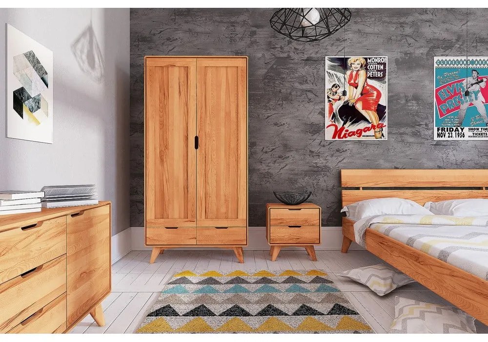 Bükkfa ruhásszekrény 90x180 cm Greg - The Beds