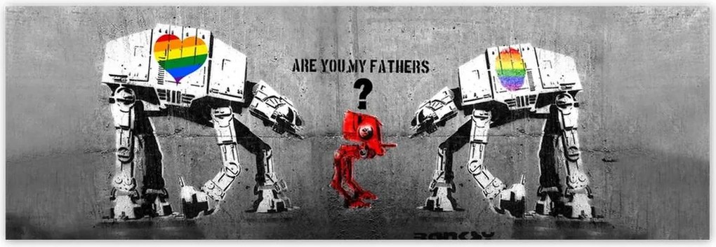 Fotótapéták 312x104 Are you my fathers Banksy