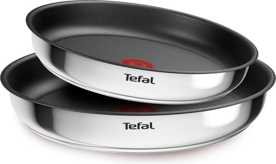 Rozsdamentes acél serpenyő készlet tapadásmentes felülettel, levehető nyéllel 2 db-os ø 26 cm INGENIO Cook Eat L8813S75 – Tefal