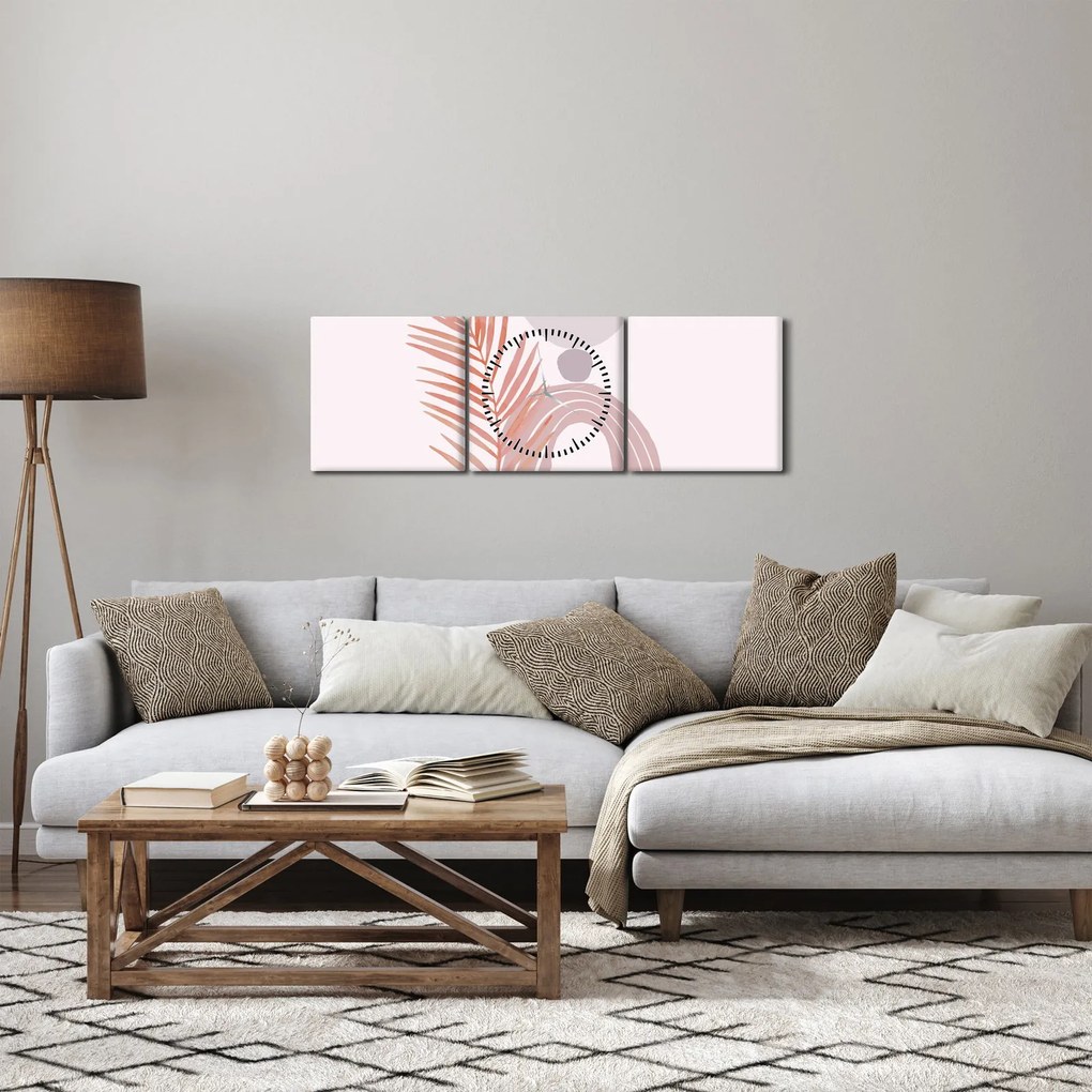 Kép - Lila minimalizmus N⁰1 (órával) (90x30 cm)