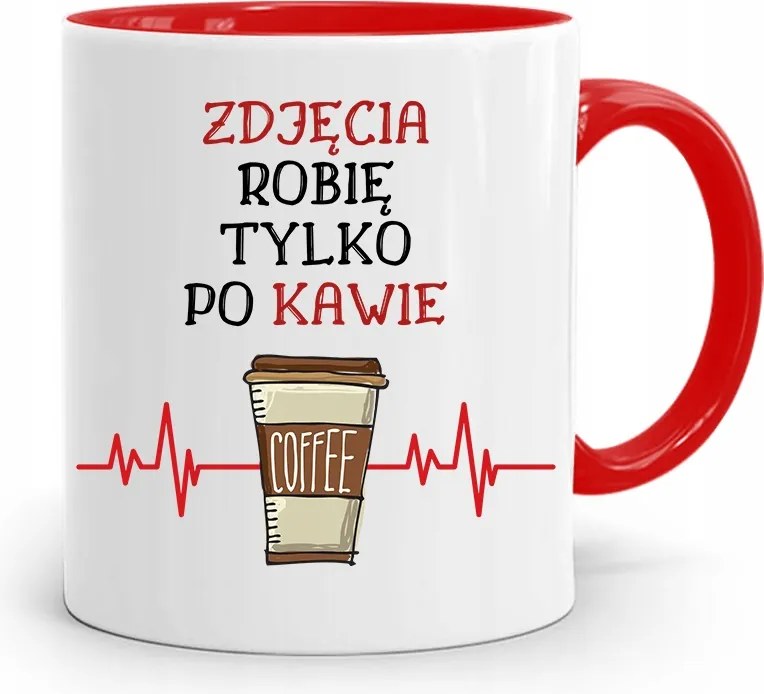 Piros Fotós Bögre Kávé Után Készítek Fotó Nyomtatással