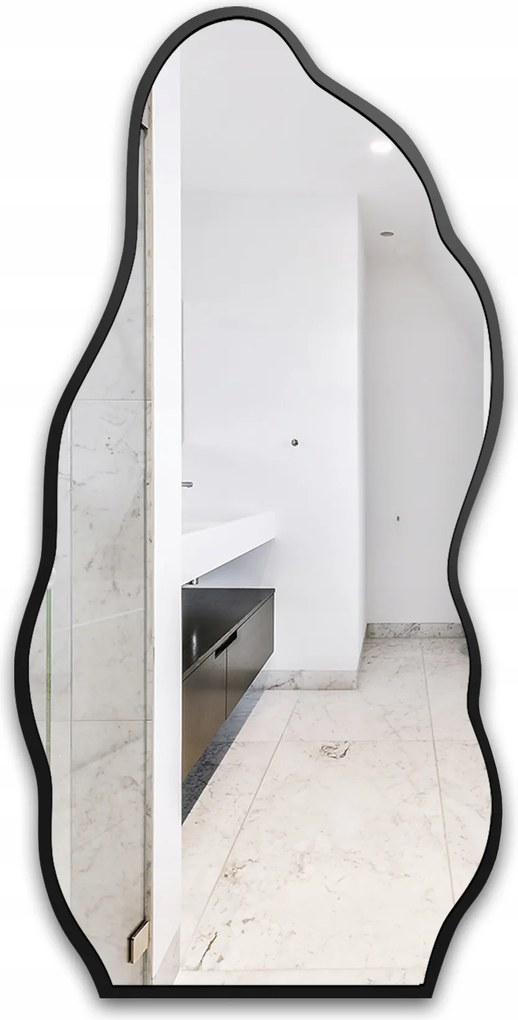 Auro II organikus tükör fekete Mdf keretben 60x130