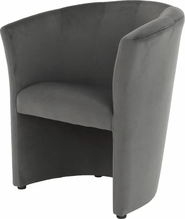 Klub fotel, szürke anyag, CUBA