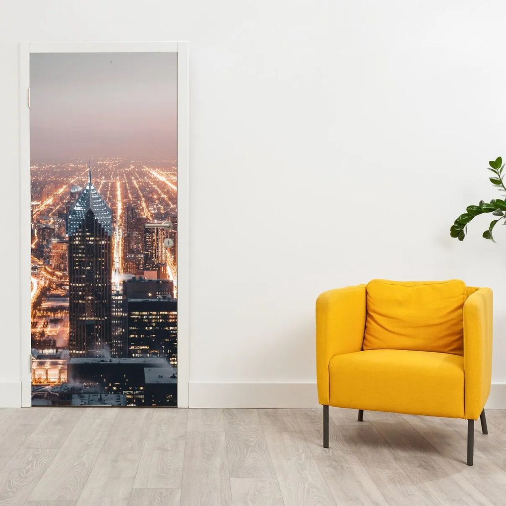 Fotótapéta ajtóra - Metropola (95x205cm)