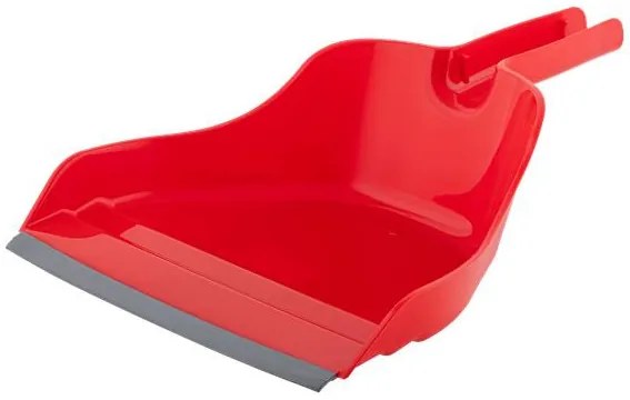 Szemeteslapát, gumiéllel, BONUS Handrix HACCP, piros (KHT1197)