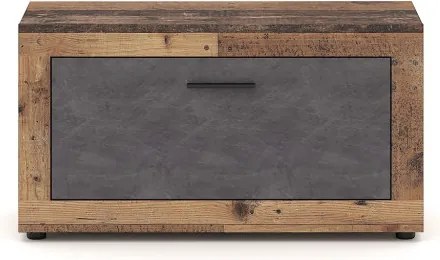 Cipősszekrény 1 ajtós Old Style Dark / Matera színkombinációban – LUNA2