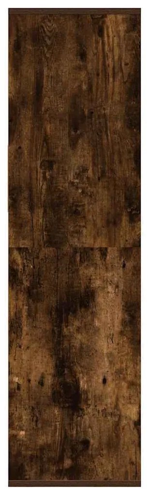 füstös tölgy színű szerelt fa könyvszekrény 34x31x112 cm