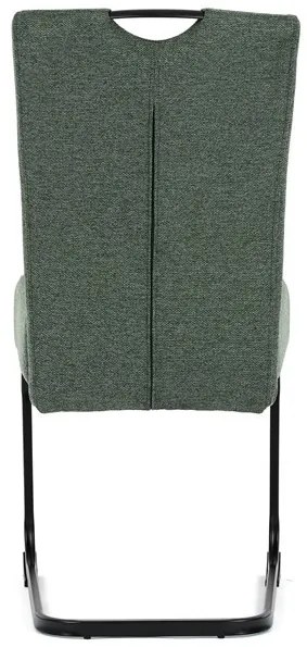 Étkezőszék zöld szövetkárpittal. DCL-E2008 GRN2