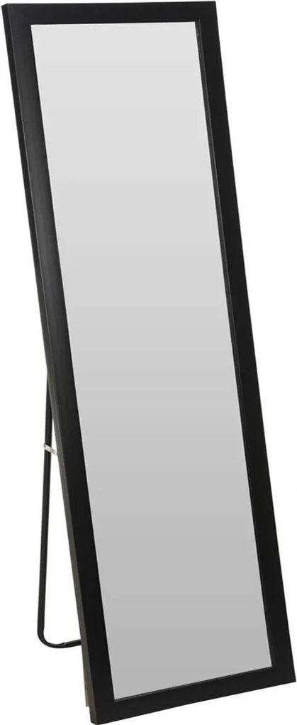 Álló Padló Tükör fekete keskeny keretben 125x36 cm magas, stílusos
