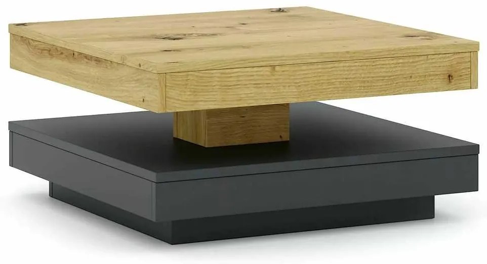 Peoria dohányzóasztal, artisan tölgy / antracit