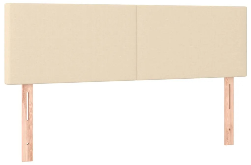 2 db krémszínű szövet fejtámla 72 x 5 x 78/88 cm