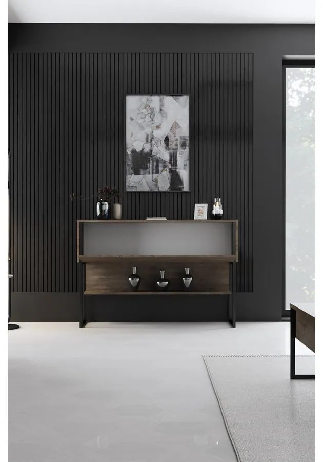 Komód Luxe - Black, Walnut