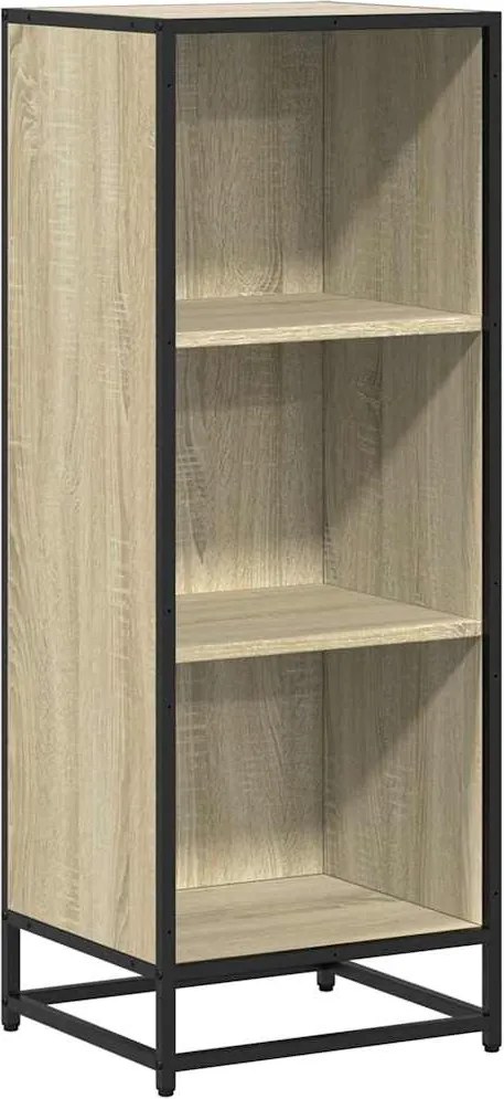 vidaXL sonoma színű szerelt fa könyvszekrény 40x35x107,5 cm