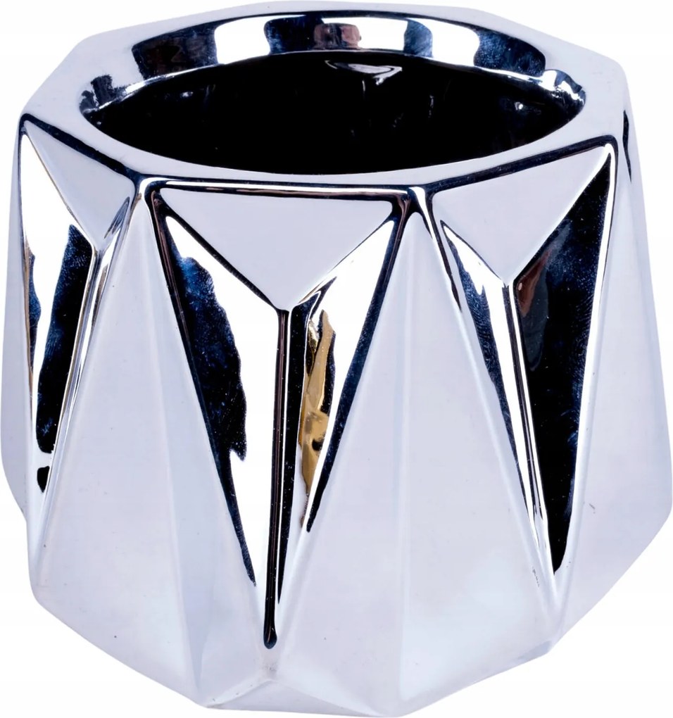 Kerámia kaspótakaró Blanka standard ezüst 12,7 x 15,8 cm