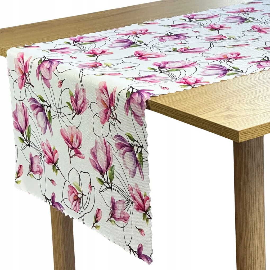 Foltálló Futópad Tavaszi Rózsaszín Virágok Magnólia 50x100 cm