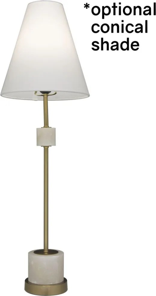 Cosmolight BARI T01040BR-WH Asztali lámpa 1x40W/E27 IP20