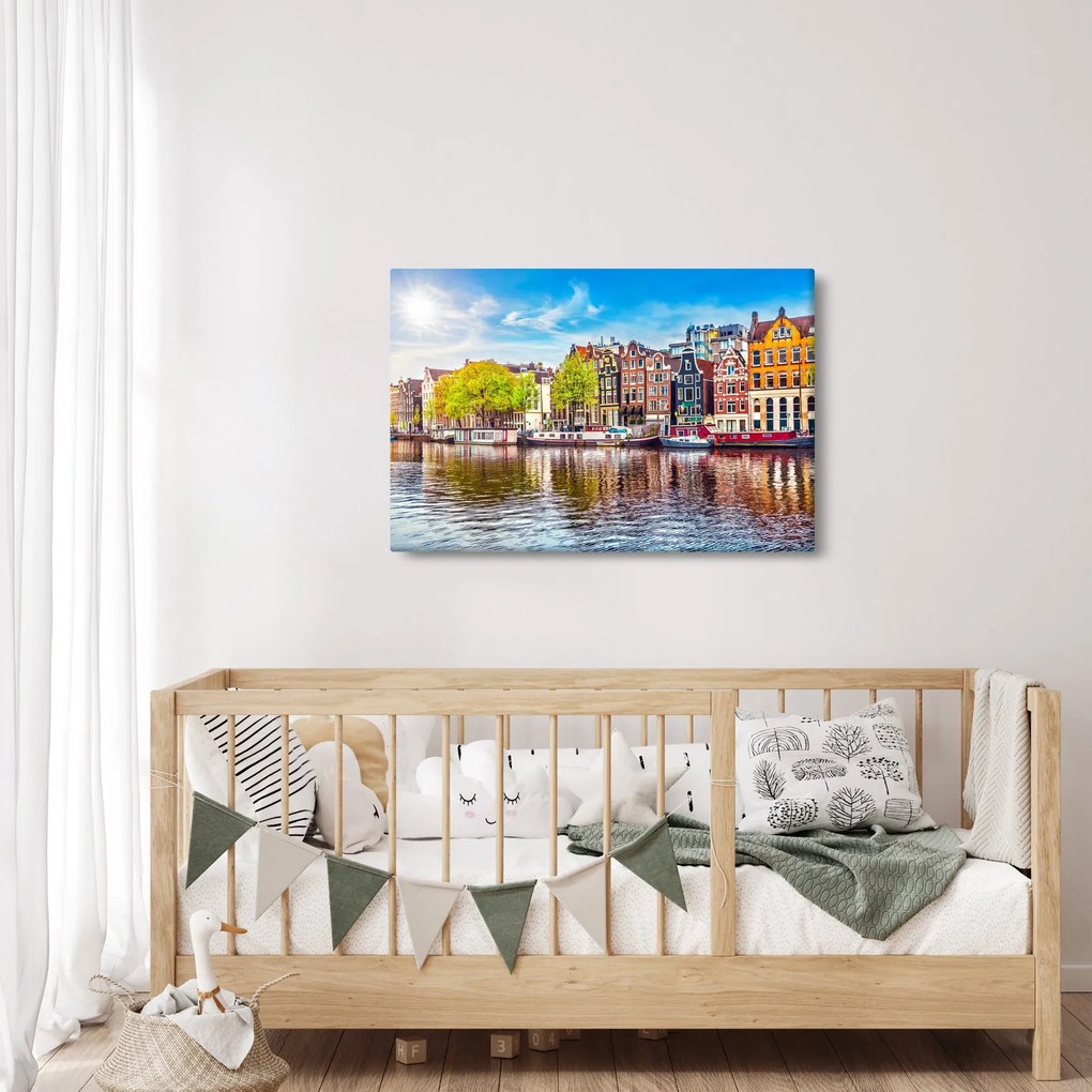 Kép - Táncoló házak, Amszterdam (90x60 cm)