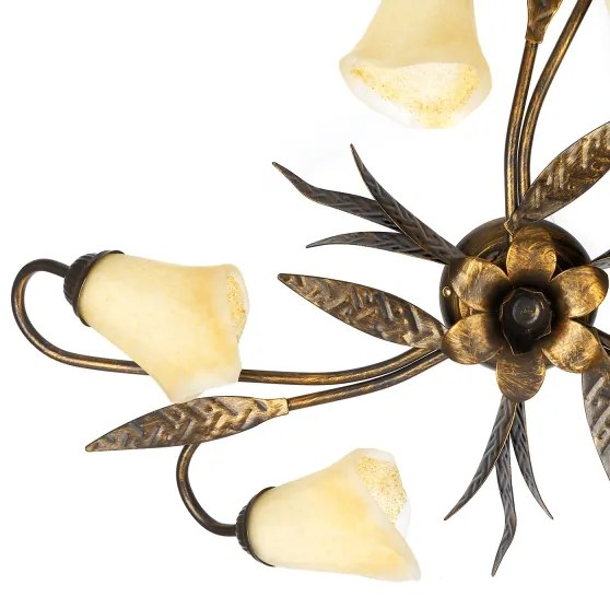 ONLI - Mennyezeti lámpa ALGA 6xE14/6W/230V bronz