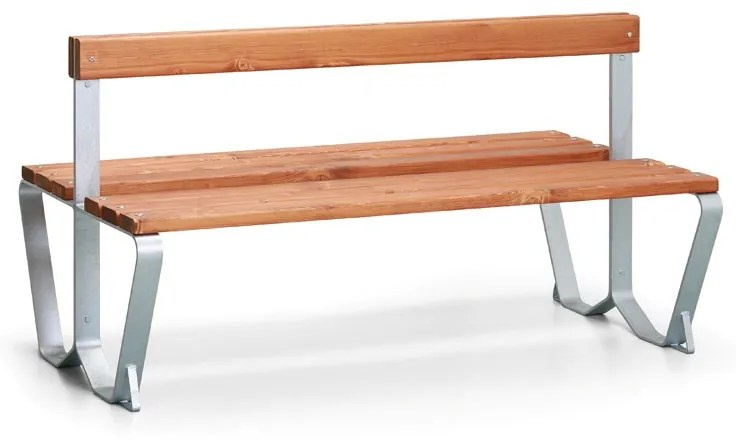 Club szabadtéri pad - 1,5 m, teak