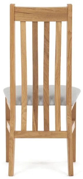 Natúr Tömörfa Étkezőszék, Ezüst Üléssel. C-2100 SIL2