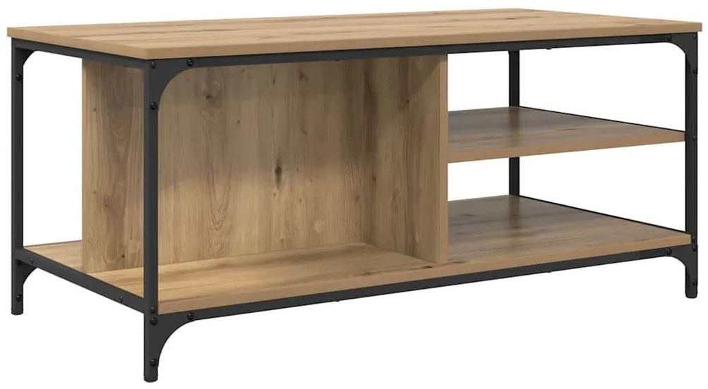 vidaXL Dohányzóasztal Artisan tölgy 100 x 50 x 45 cm Faanyag