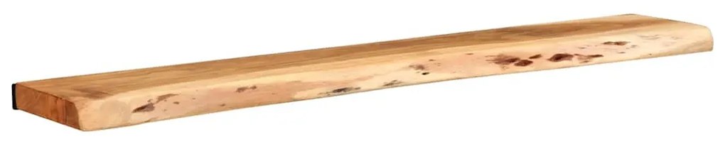 2 darab tömör akácfa fali polc 100x20x3,5 cm