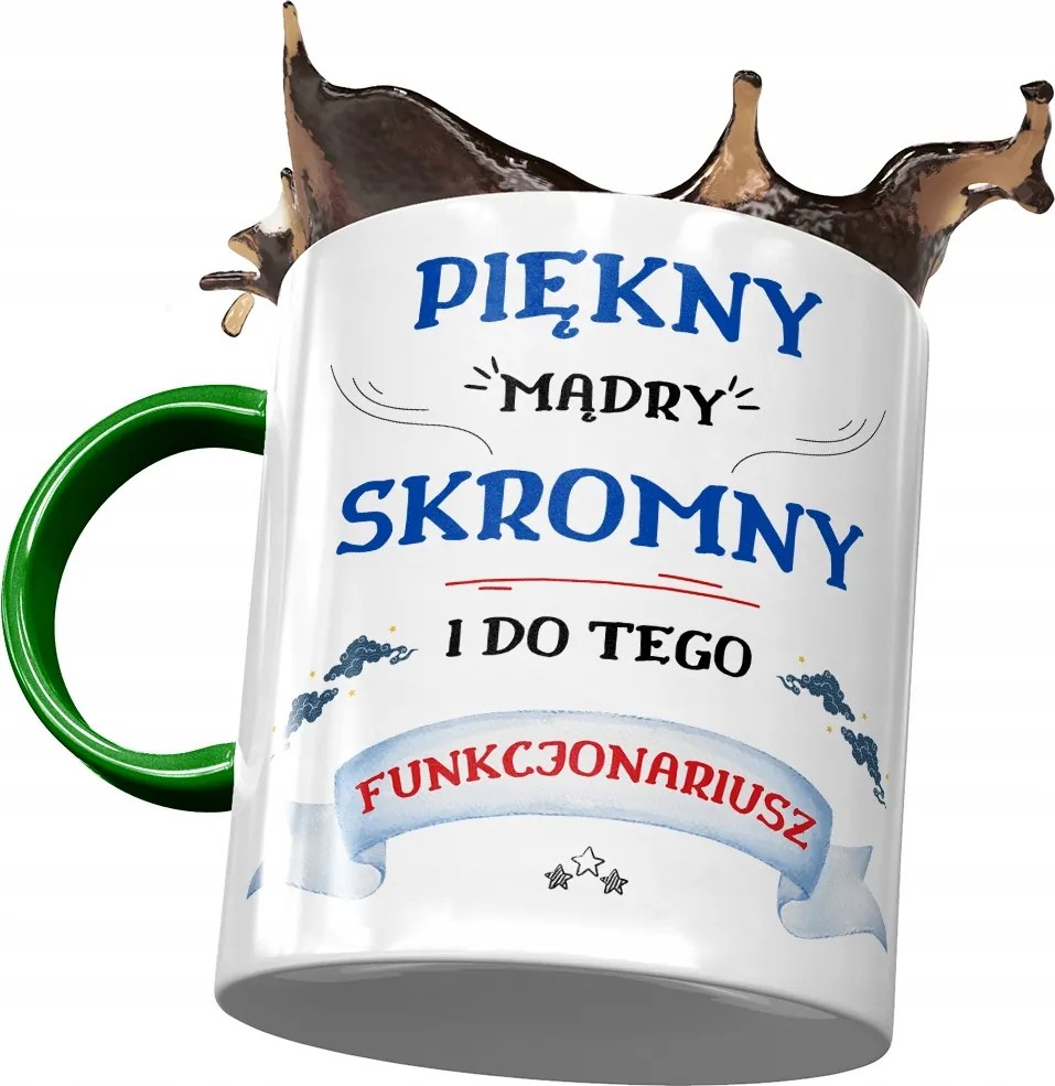 Zöld Bögre Rendőrnek Gyönyörű Okos Nyomtatott Fotóval