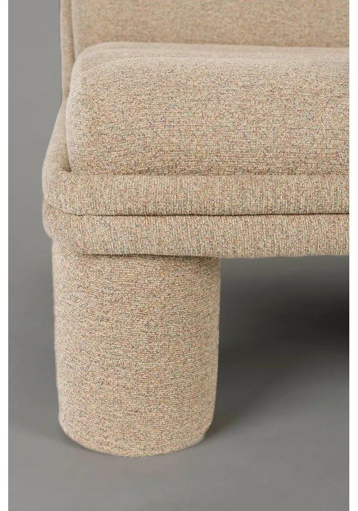 Bézs buklé fotel Fern – Dutchbone