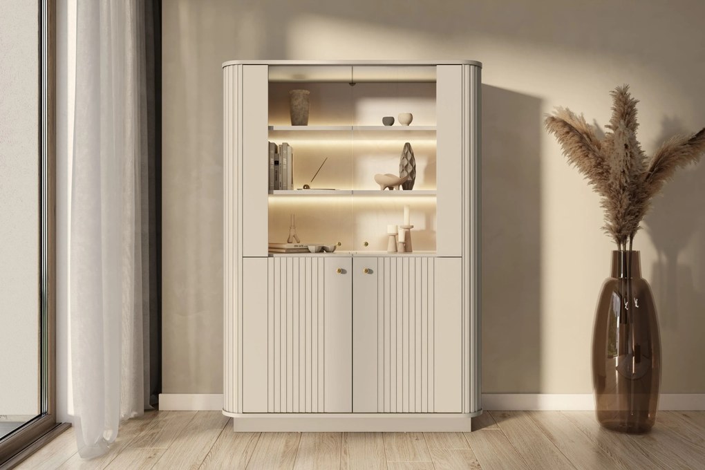 Vesper vitrin - kasmír / arany fogantyúk