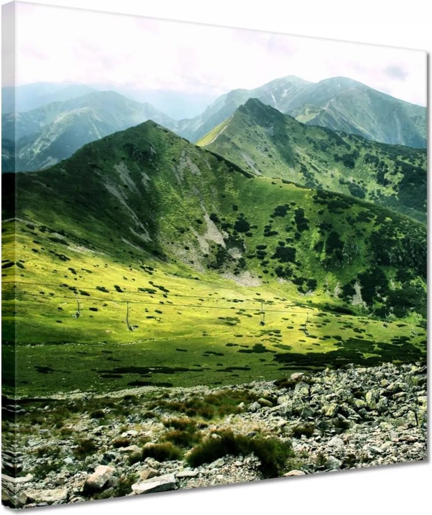 Vászonkép 30x30 Tátra Lengyel hegyek Kilátás