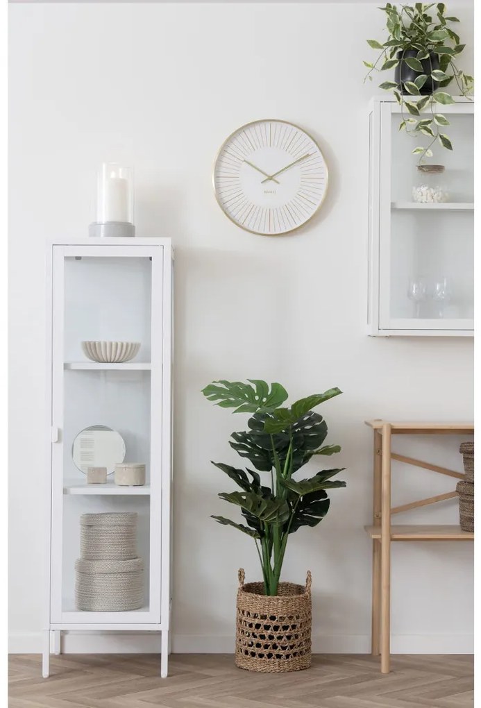 Asztali tükör, travertin, natúr ø18x18 cm