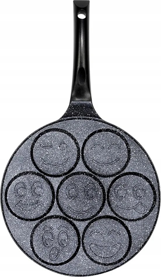 Tojás serpenyő palacsinta pancakes ültetett tojás Smiley