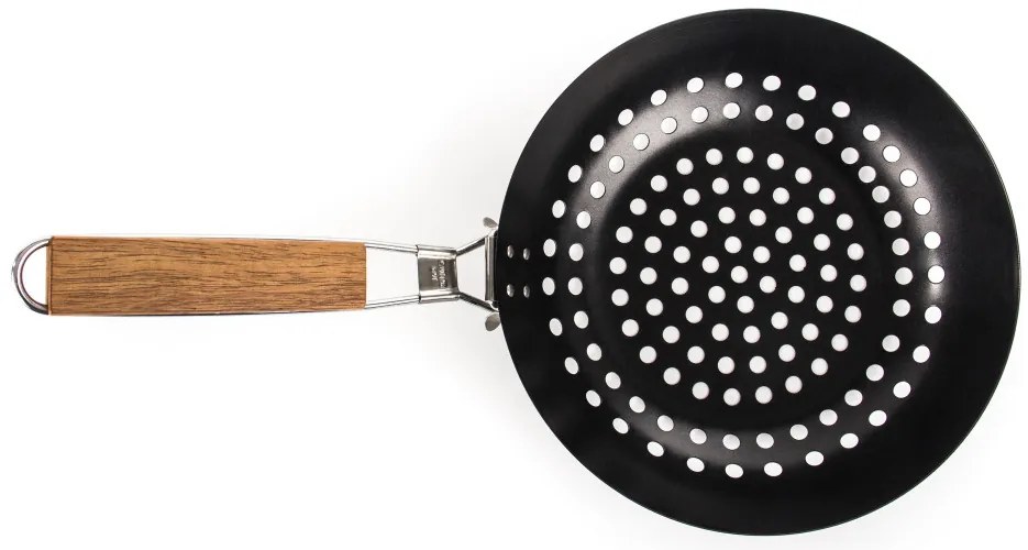 G21 grillező eszköz - grillserpenyő kerek tapadásmentes felülettel