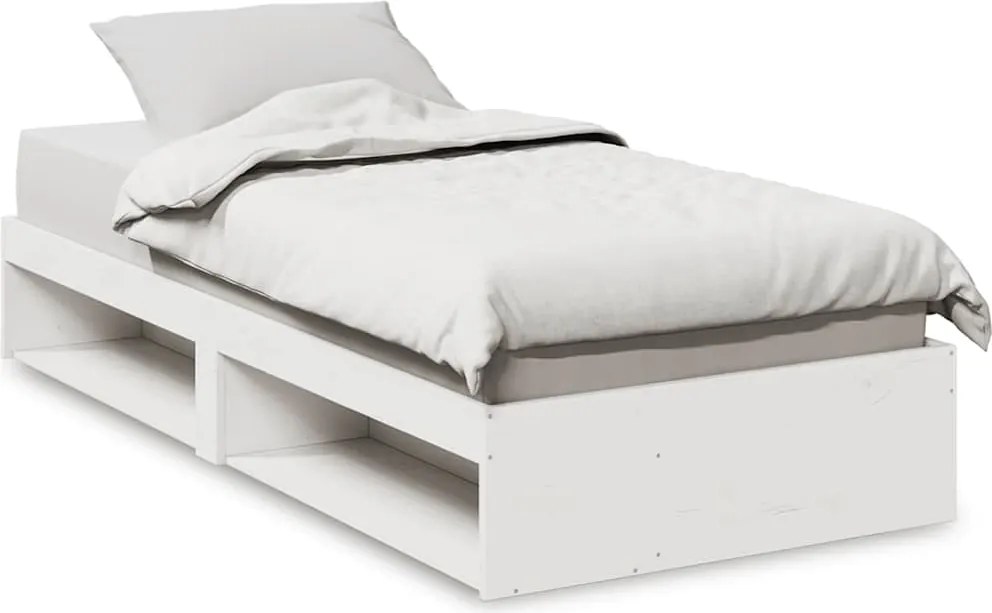 vidaXL fehér tömör fenyőfa kanapéágy matrac nélkül 90 x 190 cm