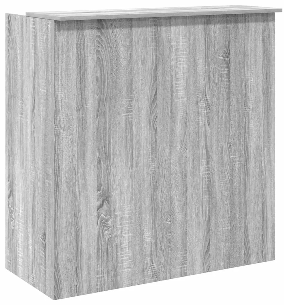 recepciós pult szürke sonoma 100x50x103,5 cm szerelt fa