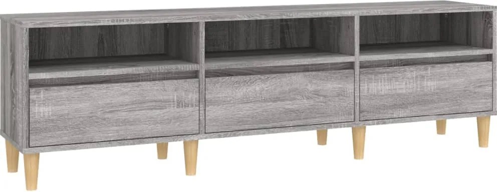 vidaXL szürke sonoma színű szerelt fa TV-szekrény 150x30x44,5 cm