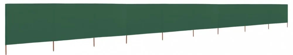 zöld 9 paneles szövet szélfogó 1200 x 120 cm