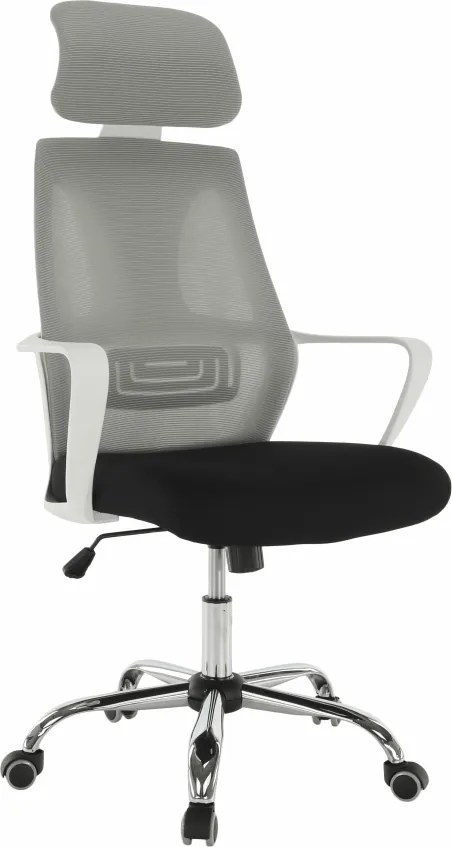 Irodai szék, szürke/fekete/fehér, TAXIS