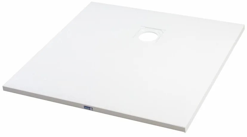 Cagliari White 80x80x2,6 cm szögletes, SMC zuhanytálca szifonnal