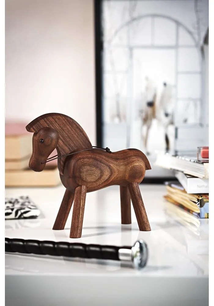 Bojesen Denmark Horse dekorációs figura tömör diófából - Kay