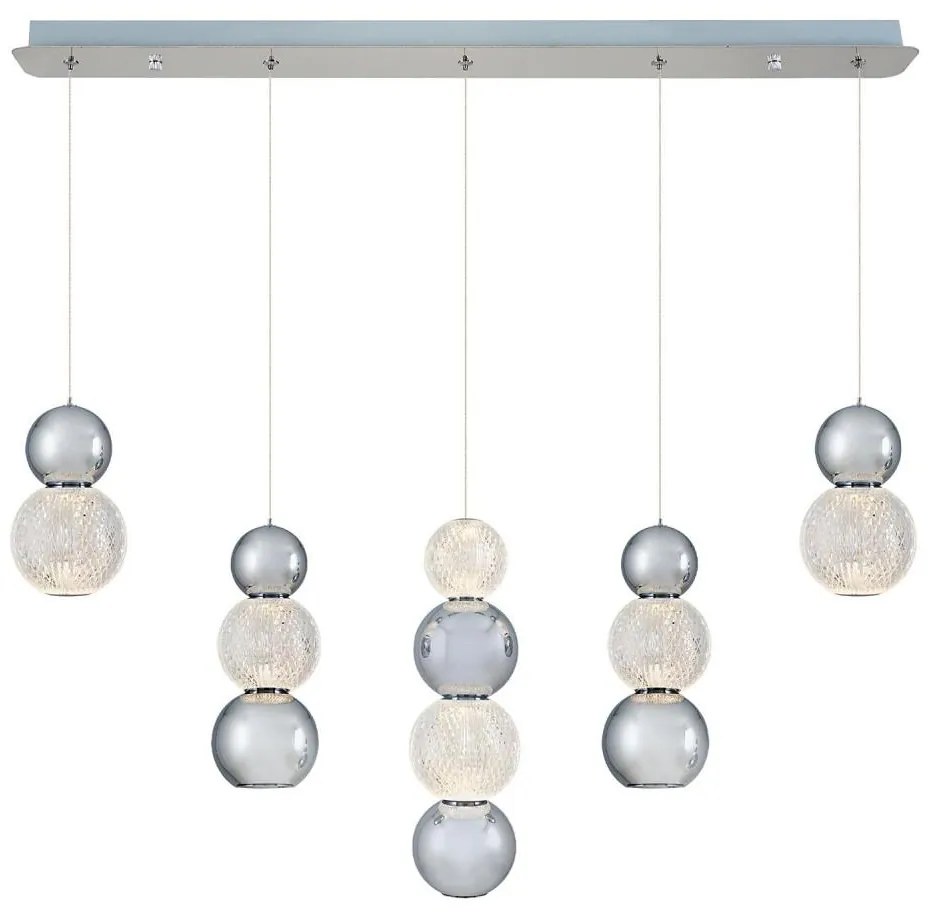 LED csillár kábelen CREMONA LED/27W/230V 3000K matt króm