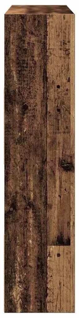 Könyvszekrény/szobaosztó régi fa 105x24x102 cm