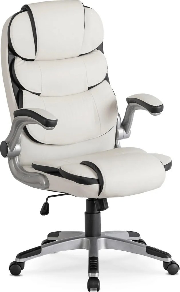 Forgószék fehér színben, műbőr kárpittal. LIVERPOOL