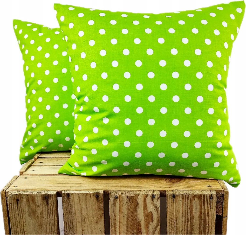 Párnahuzat 100% pamut Prémium gyerek vidám pöttyös 40x40